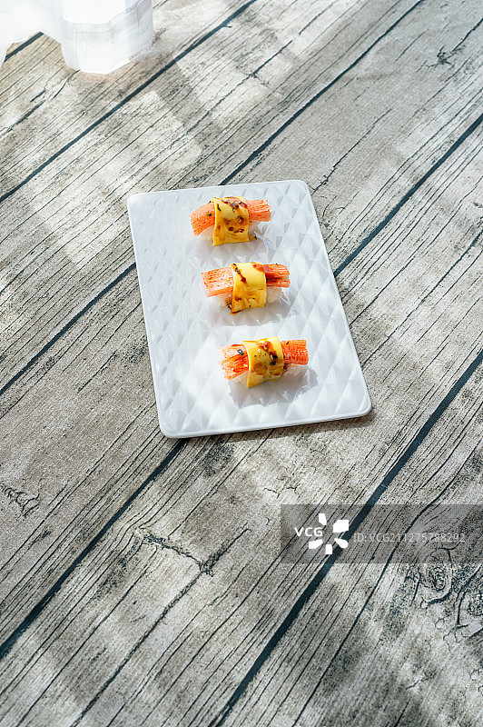 日式蟹肉棒寿司图片素材