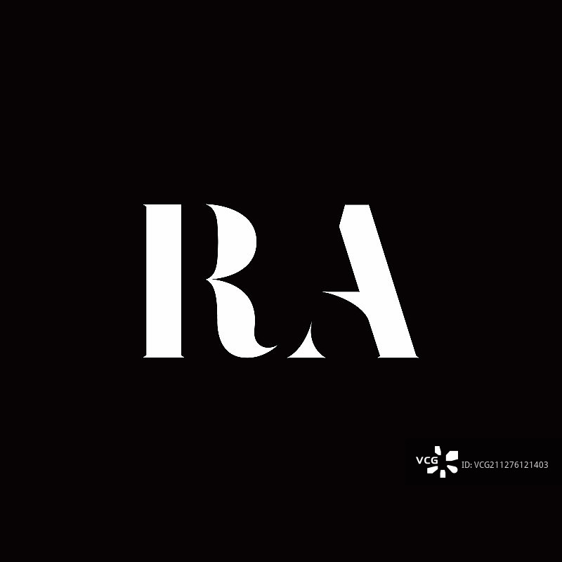 Ra标志字母初始标志设计模板图片素材