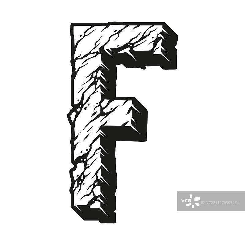 字母f沙漠设计概念图片素材
