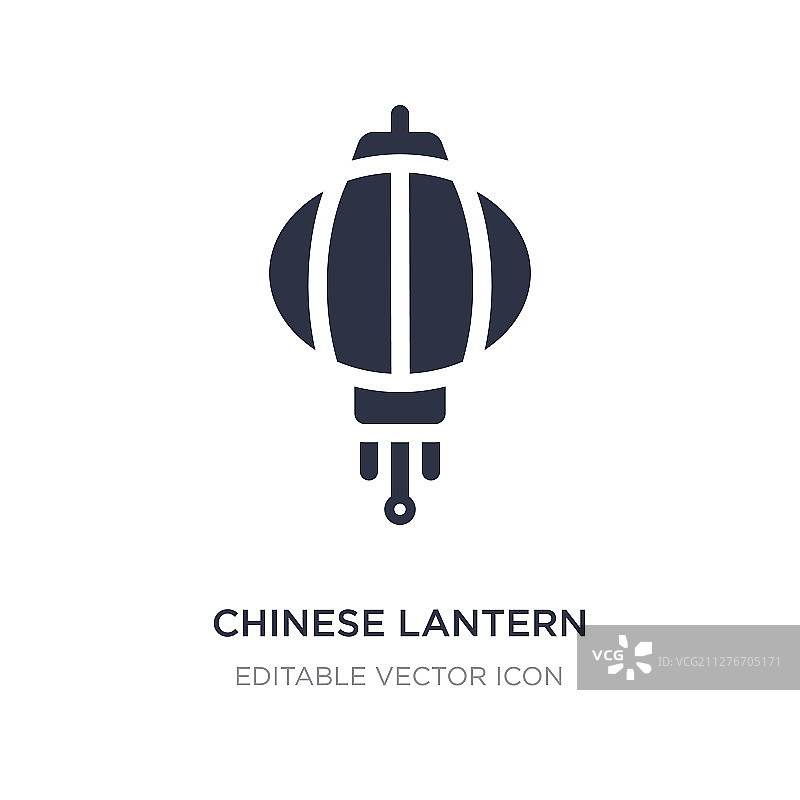 中国灯笼的图标在白色的背景上简单图片素材
