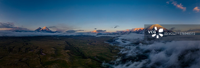 堪察加半岛北部火山地貌图片素材