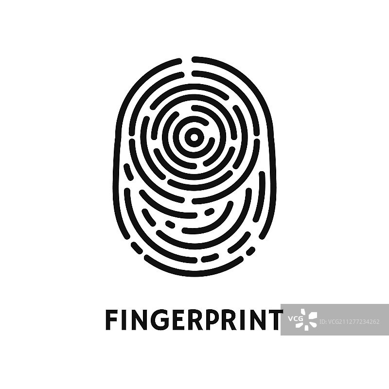 指纹认证验证海报与文本向量。指纹和指纹图谱，人类手指独特图案的授权。指纹认证验证海报向量图片素材