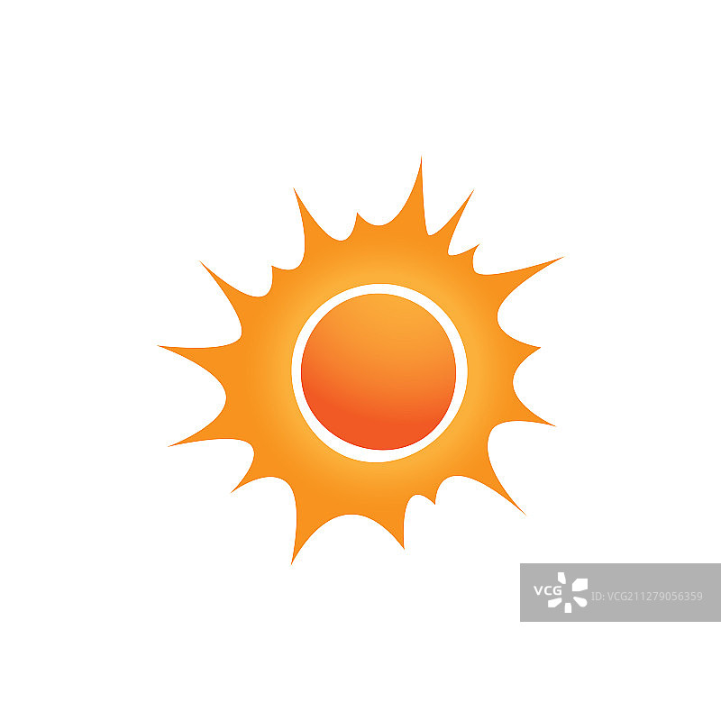 太阳标志设计模板太阳图标元素图片素材