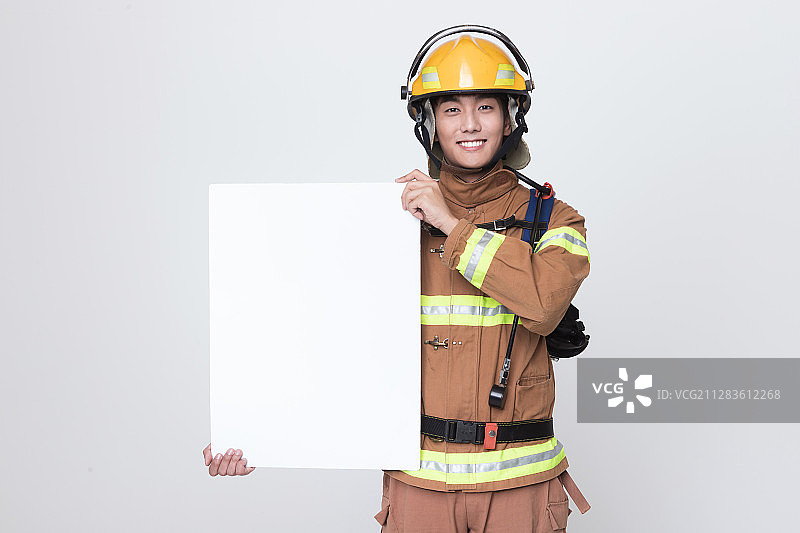 亚洲男女消防员肖像388图片素材