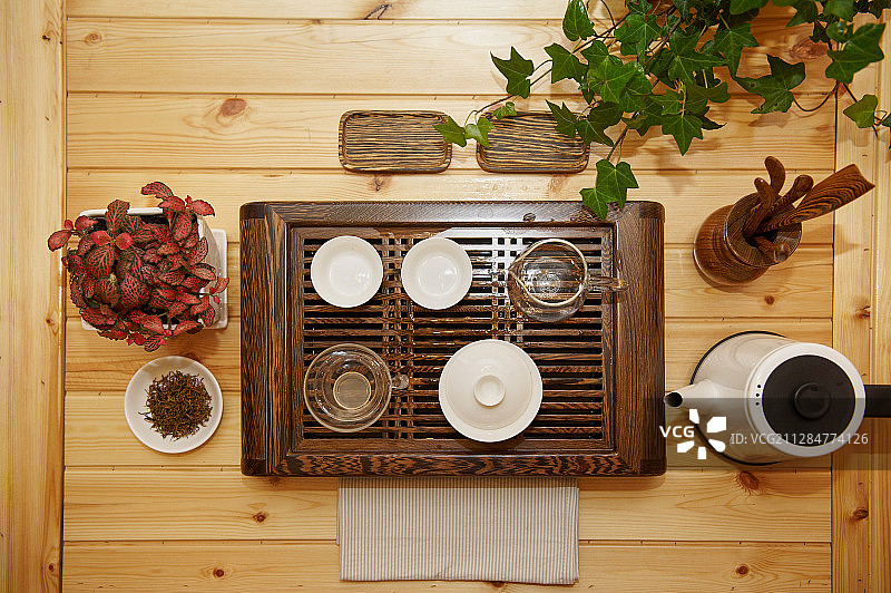 高级茶艺师茶席资格考试组照-茶席图片素材