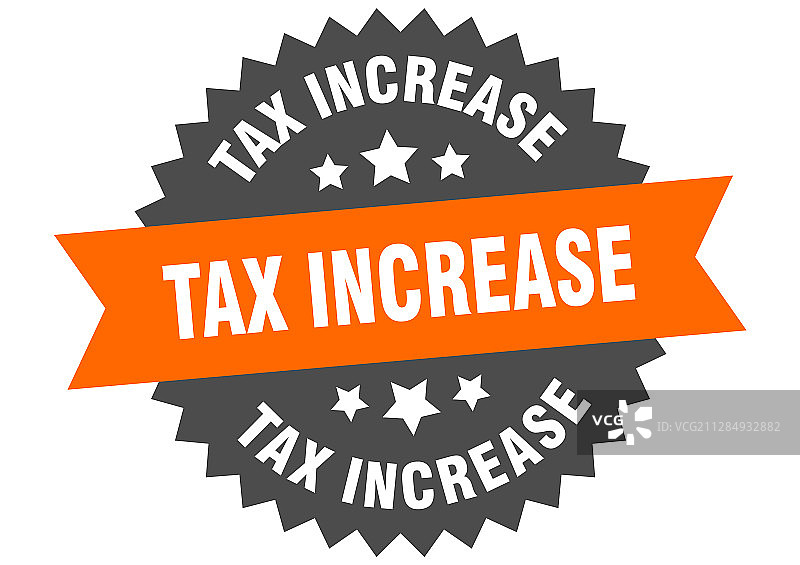 增税标志增税循环带图片素材
