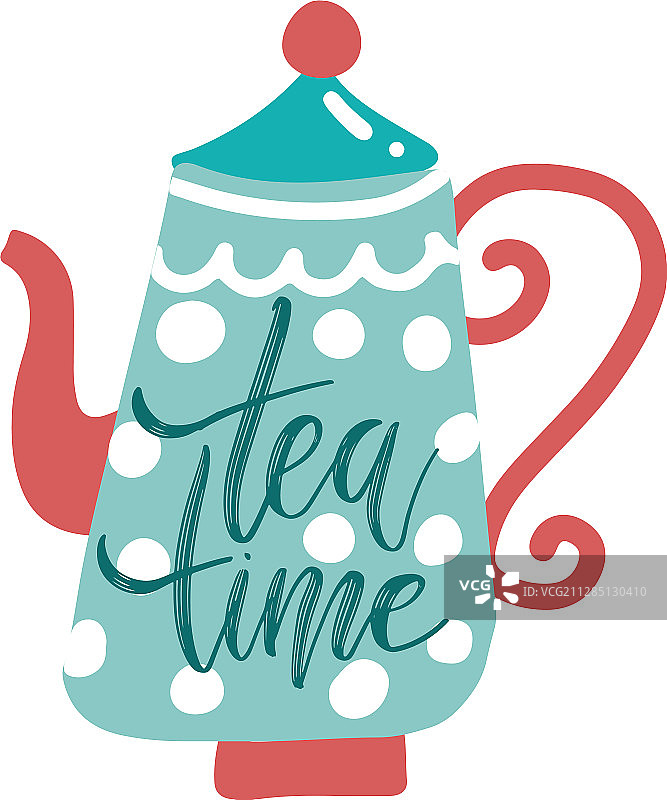 茶壶剪影与报价-茶时间图片素材
