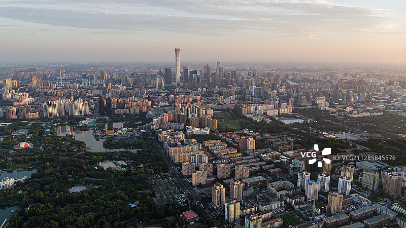 北京朝阳区国贸CBD航拍图片素材