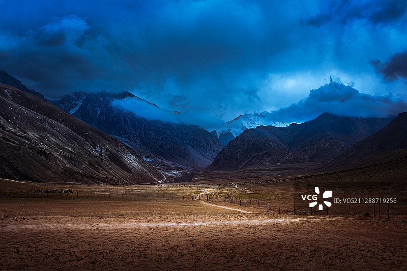 中国新疆喀什地区壮丽自然风光图片素材