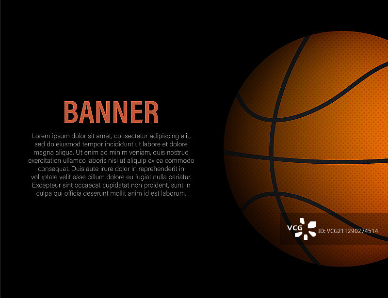 横幅模板为篮球比赛股票图片素材