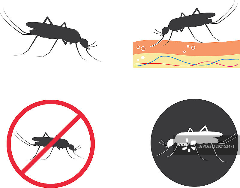 蚊子图标设计图片素材