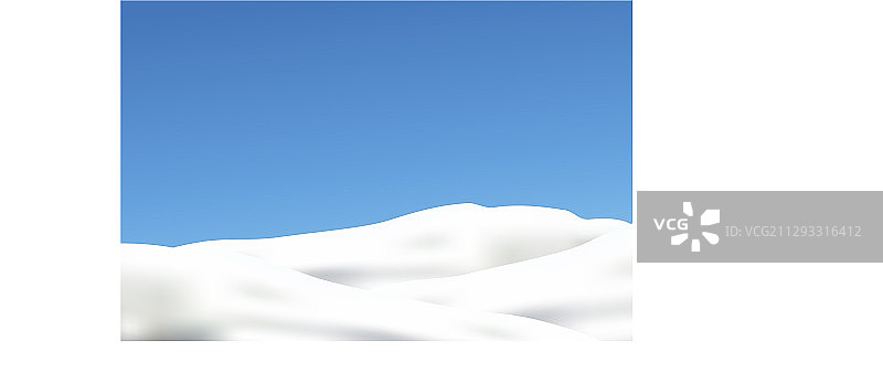 蓝天上的雪图片素材