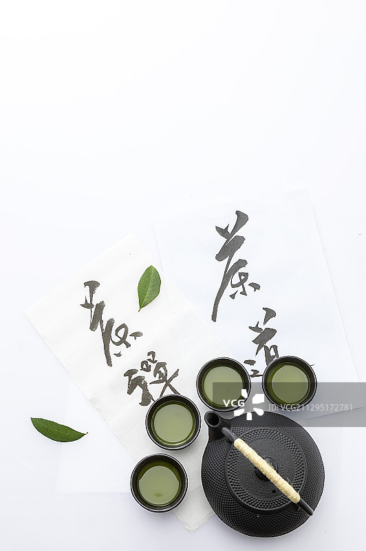 一组充满禅意的日式茶具图片素材