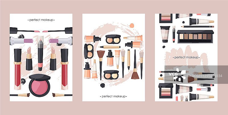 化妆品产品目录封面模板图片素材
