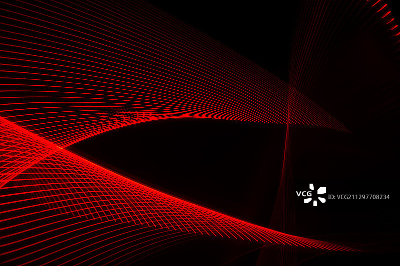 LED光绘多彩立体空间几何图形螺旋创意摄影黑色背景素材图片素材