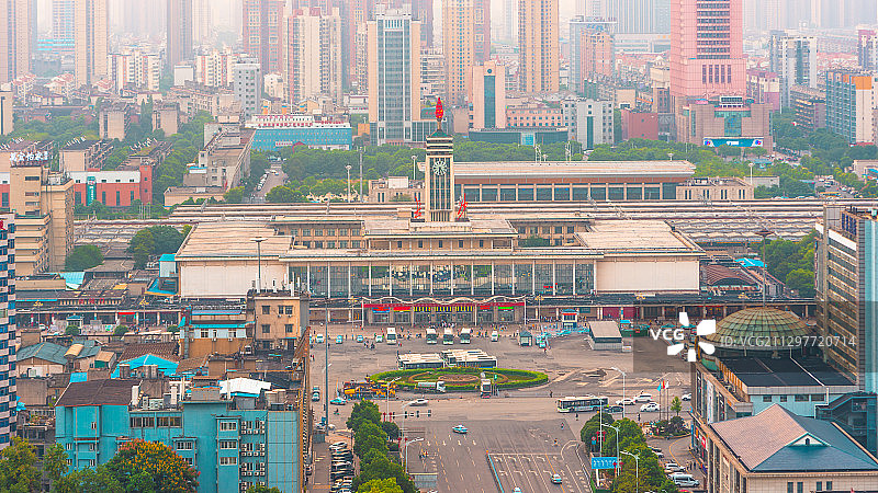 湖南省长沙市火车站五一大道图片素材