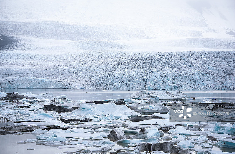 风景冰冻湖，Hfn，冰岛图片素材
