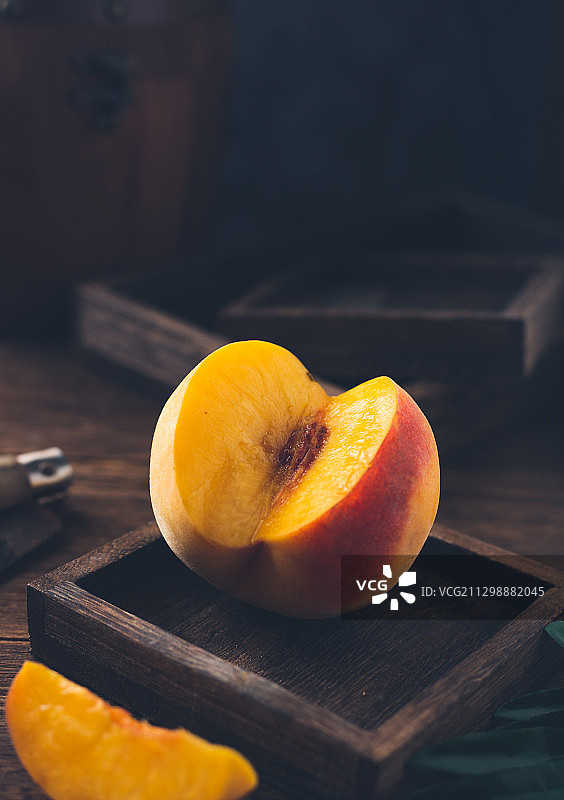 农产品水果黄金桃图片素材