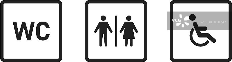 厕所图标隔离女卫生间标志wc标志图片素材