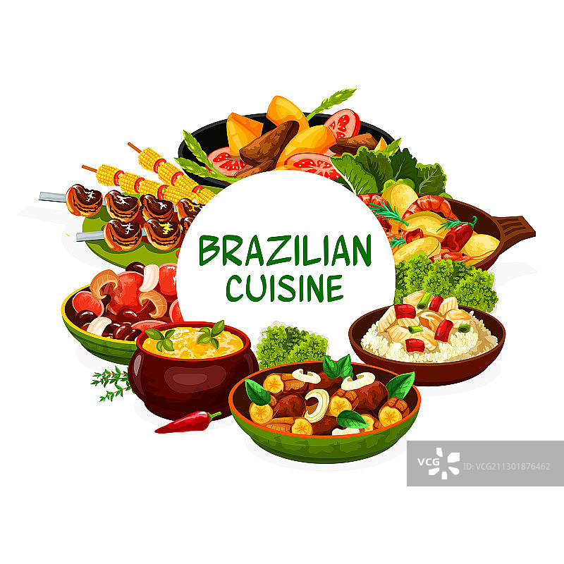 巴西美食菜单巴西民族菜肴图片素材