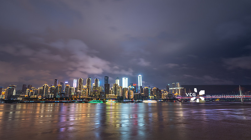 重庆渝中区城市夜景图片素材
