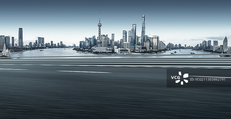 上海城市快速路图片素材
