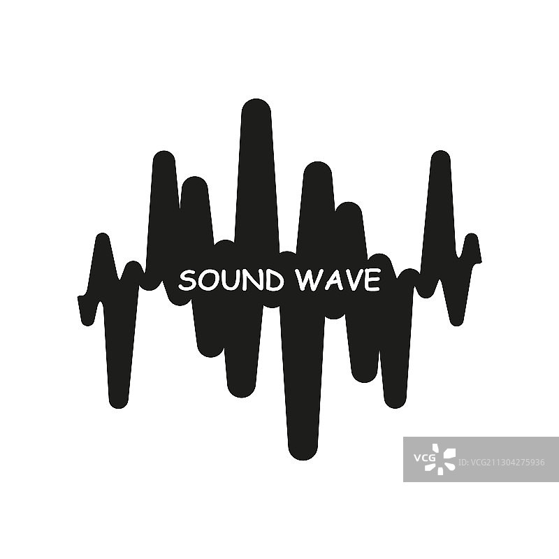 黑人音乐波符号脉搏音乐播放器标志图片素材