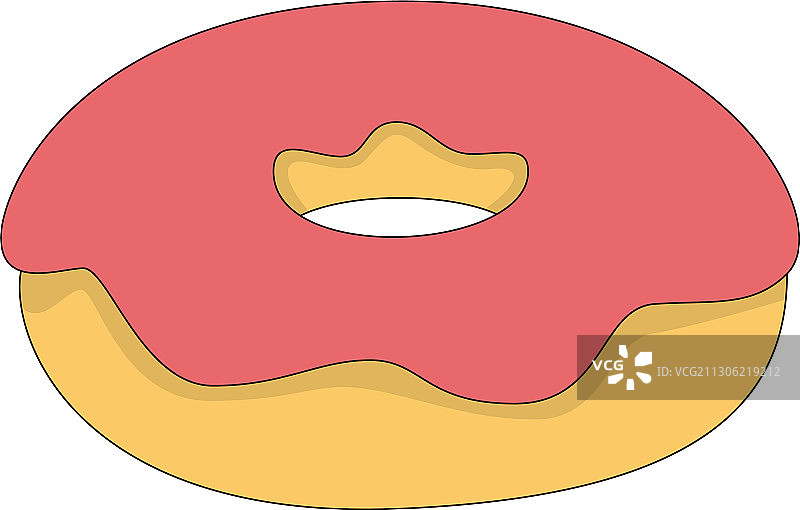 简单的甜甜圈图片素材