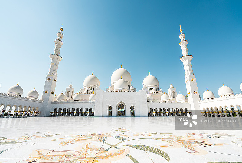 阿联酋阿布扎比谢赫扎耶德大清真寺图片素材