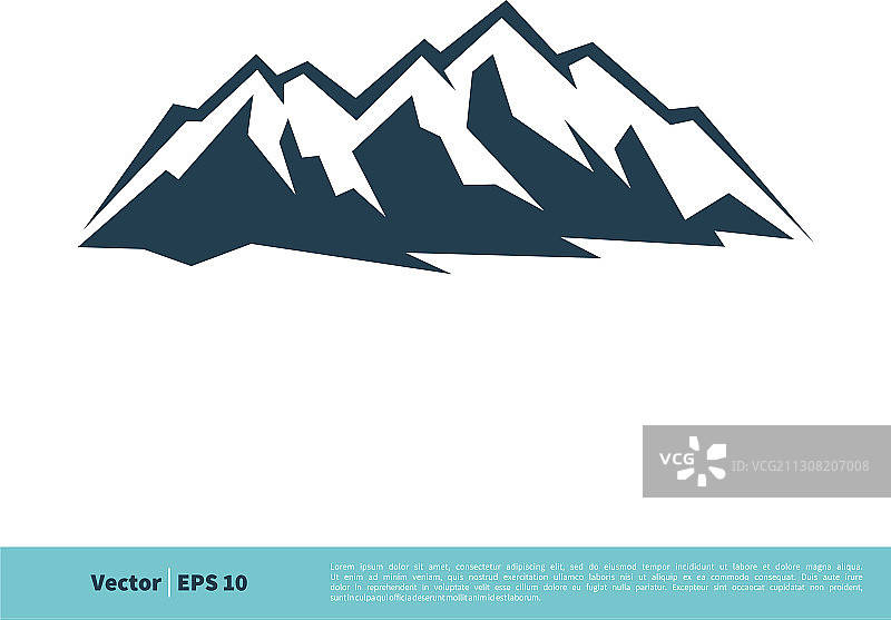 石山图标标志模板设计eps 10图片素材