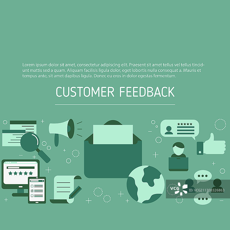 顾客反馈概念顾客反馈图片素材
