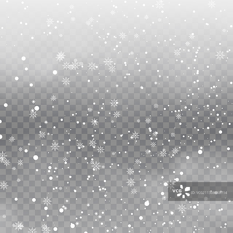 圣诞背景与飘落的雪花图片素材