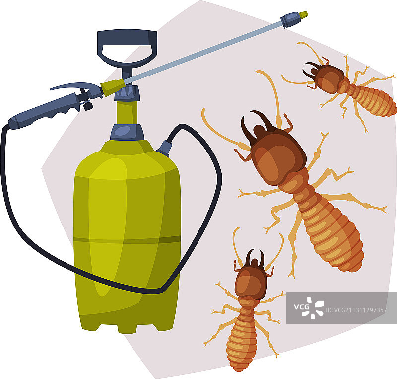 喷雾器瓶白蚁虫杀虫剂害虫图片素材