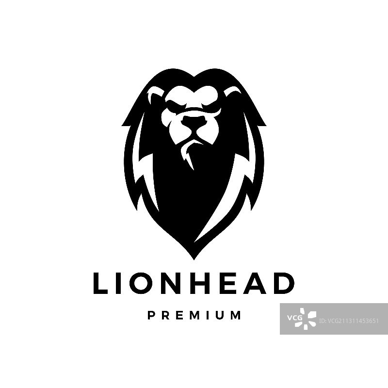 狮子头标志图标图片素材