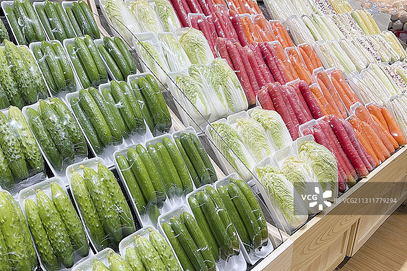 北京超市蔬菜售卖图片素材