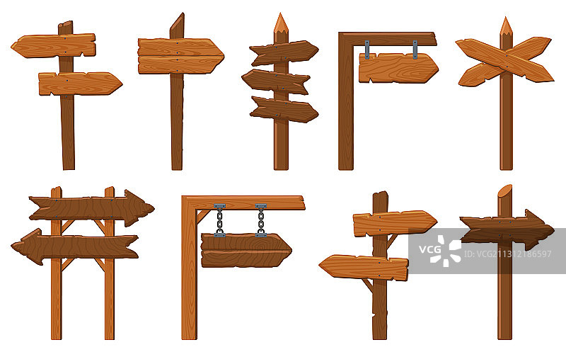 木制方向标志，木制箭头标志图片素材