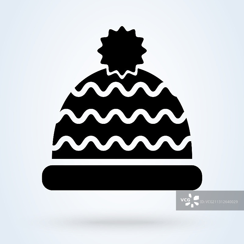 冬季帽子简约现代的图标设计图片素材