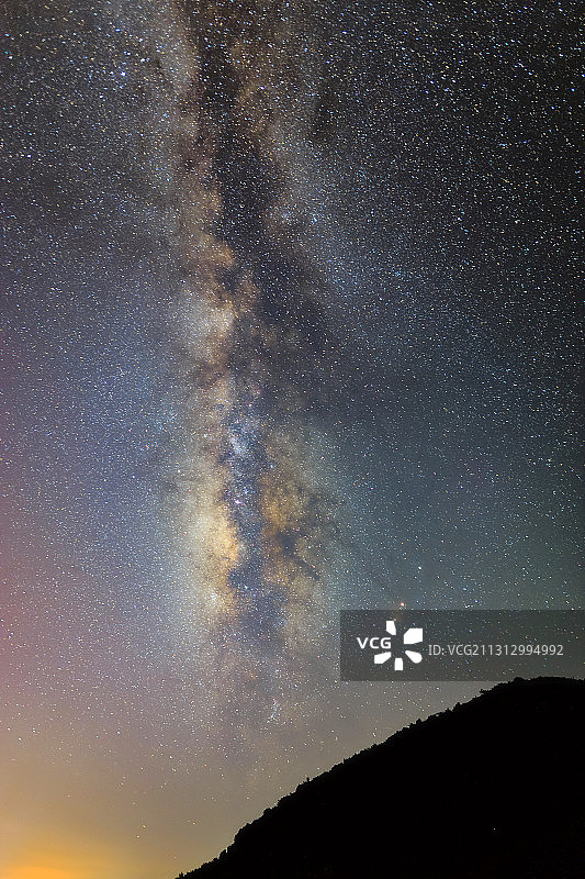 云南香格里拉星空银河图片素材
