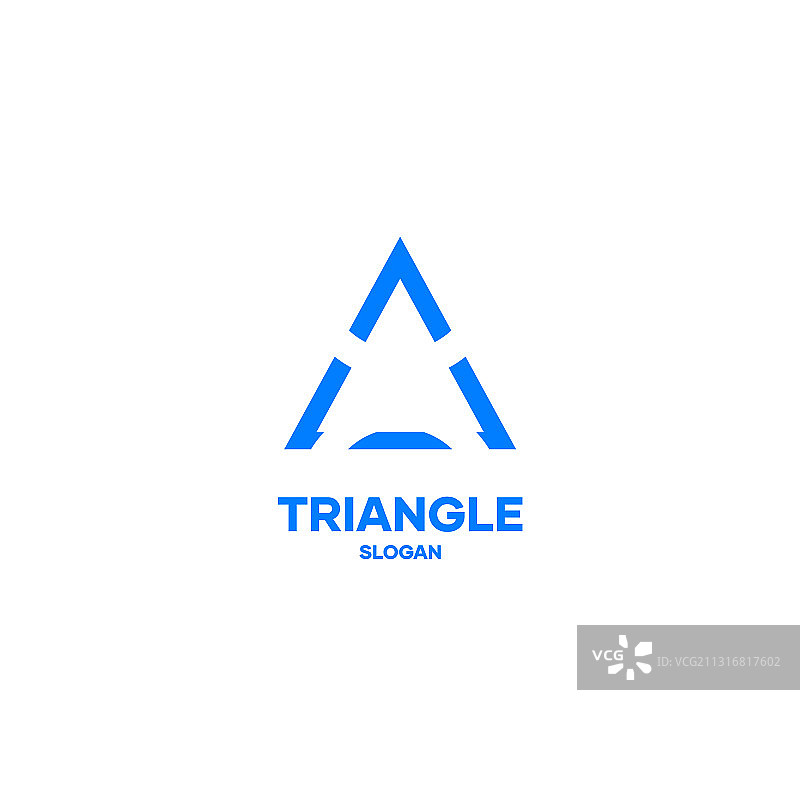 三角形标志图标设计简约简约优雅图片素材