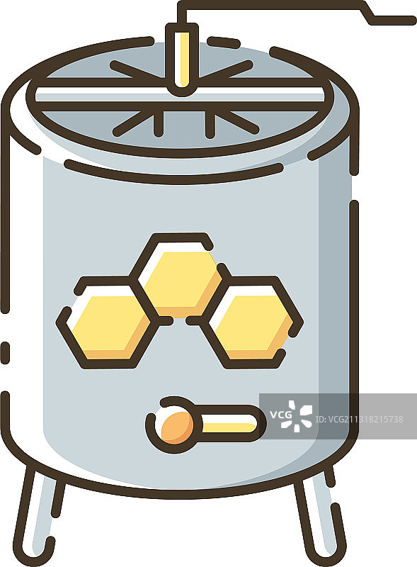 蜂蜜提取RGB颜色图标图片素材