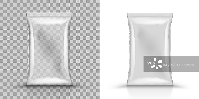 3d空垂直密封塑料铝箔袋图片素材