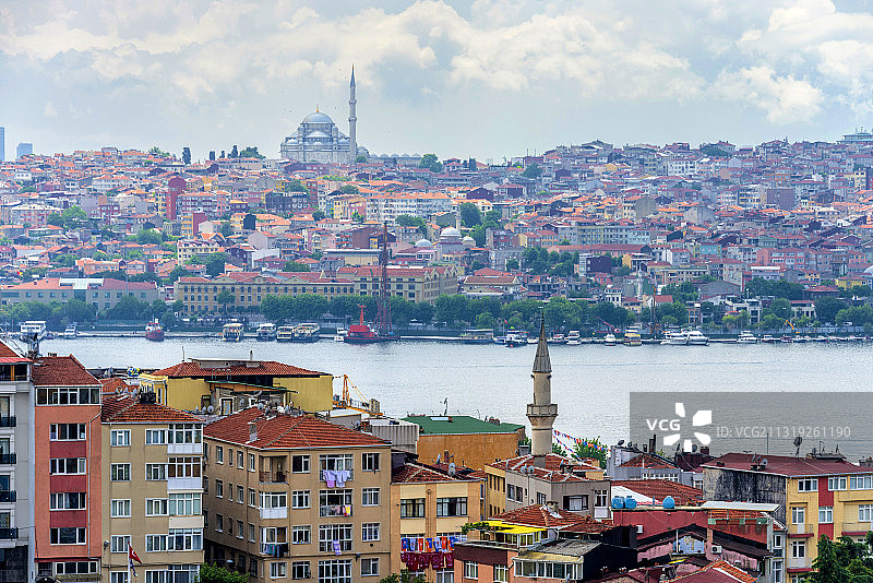 土耳其伊斯坦布尔旧城城市风光图片素材