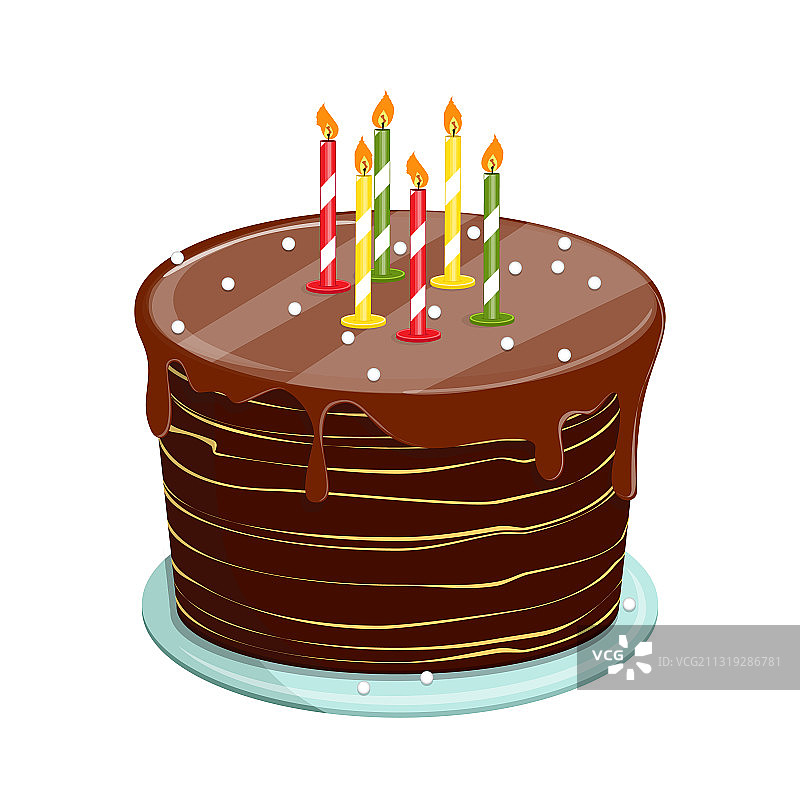 甜饼干蛋糕釉生日或图片素材