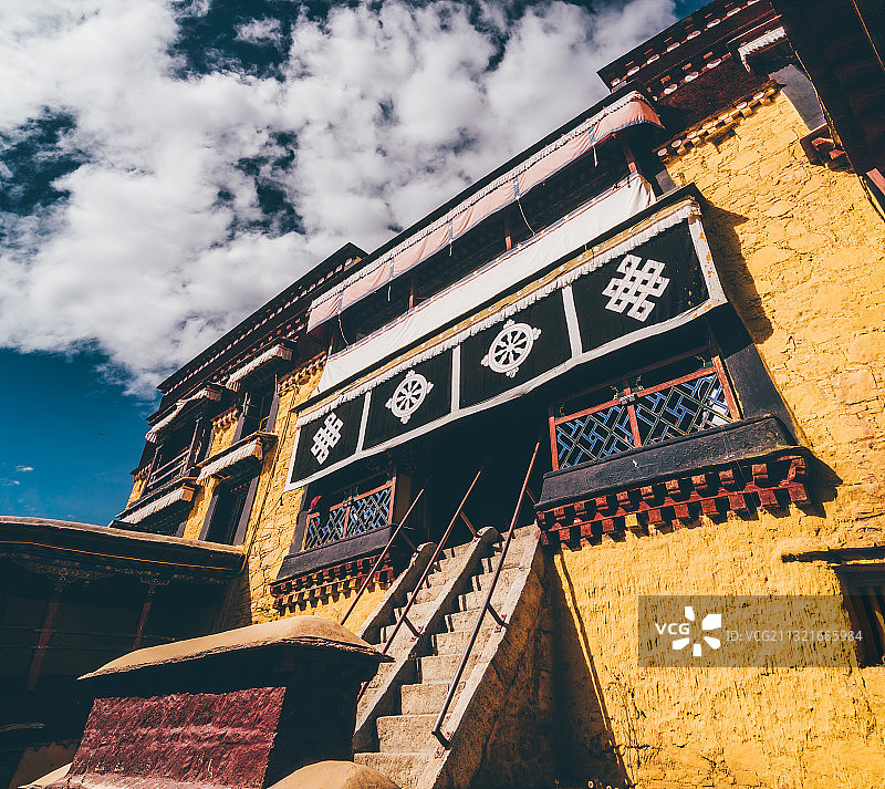 西藏拉萨色拉寺建筑风貌图片素材