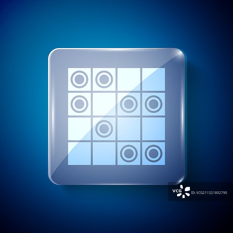 棋盘游戏的图标孤立在蓝色图片素材