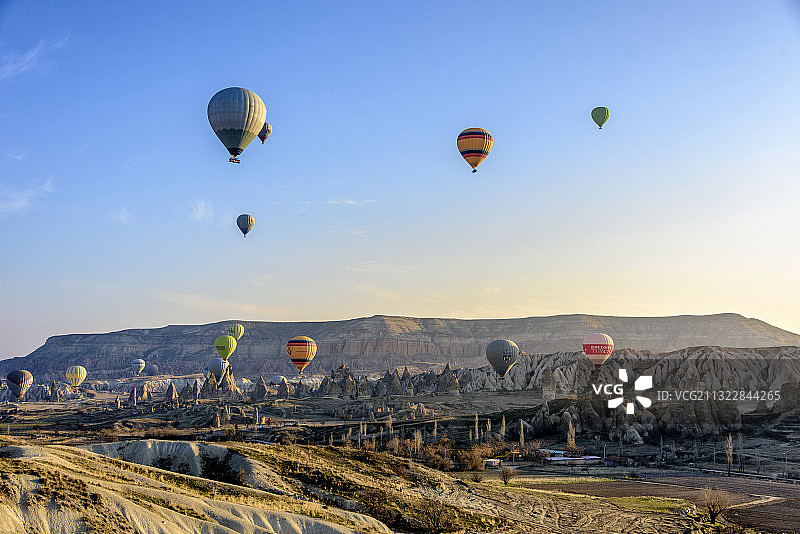 土耳其卡帕多西亚的热气球图片素材