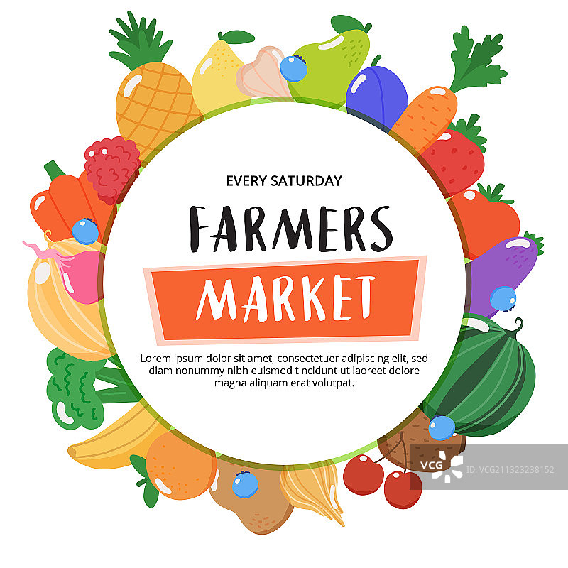 农贸市场背景以水果为主图片素材