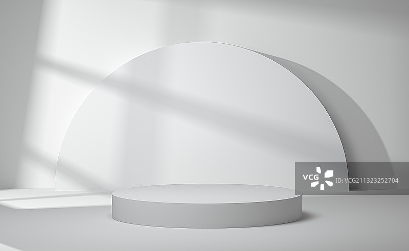 白色三维产品展台背景图片素材