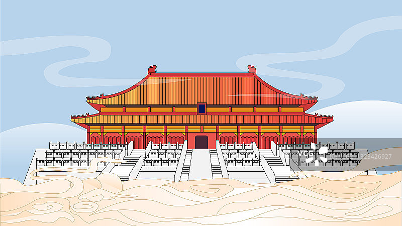 北京太和殿建筑图片素材