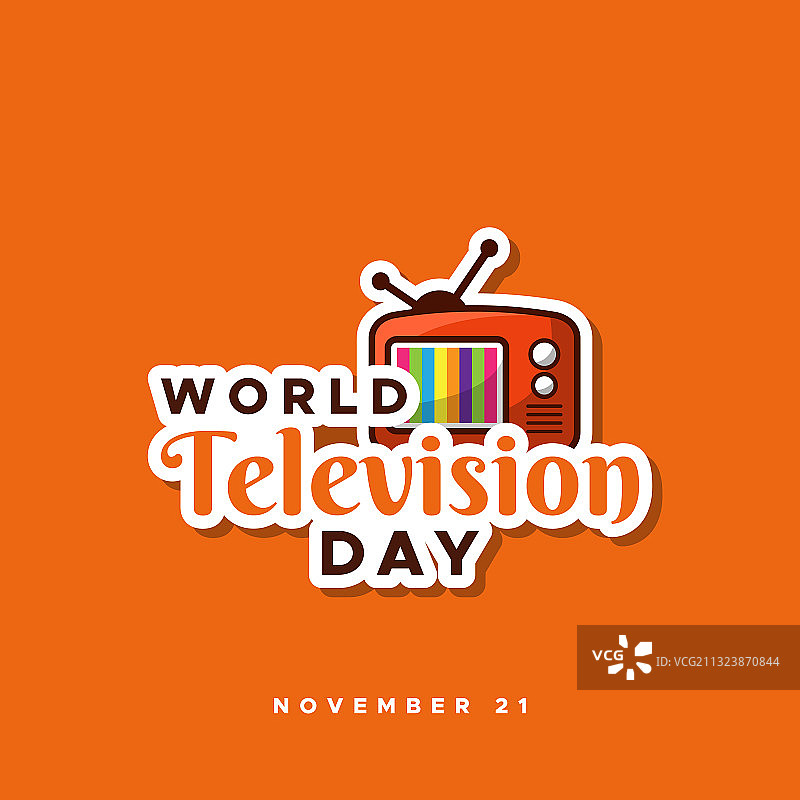 世界电视日设计横幅和图片素材